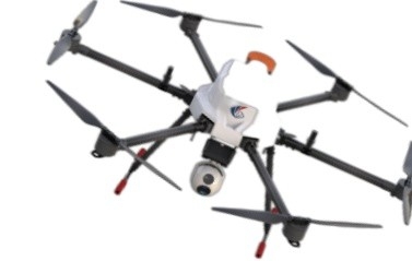 Drone a controllo remoto senza fili multiuso con sei rotori velocità massima 10 m/s