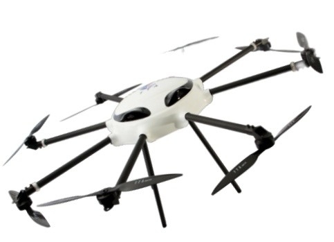 8 rotori 25 kg drone multiuso per il trasporto di carichi o campi di indagine