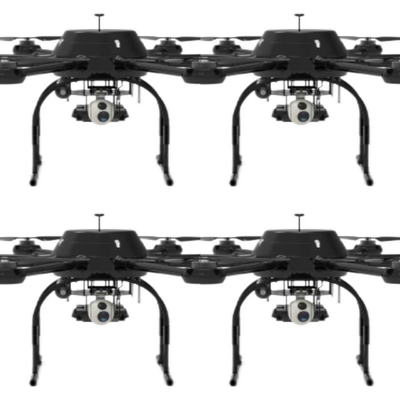 8 rotori UAV a rete pesante 30 kg livello con lente fotoelettrica AI a tre assi